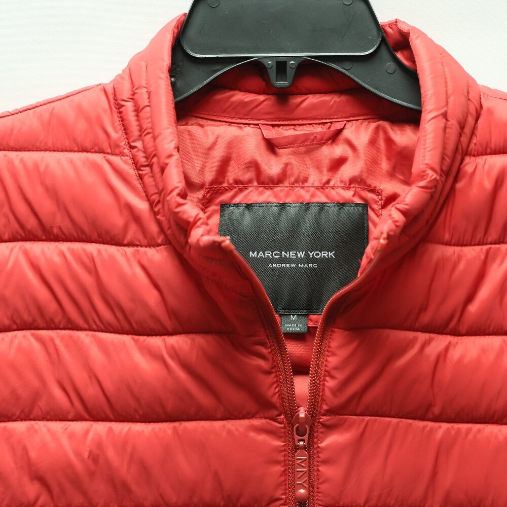 Marc New York Men's Red Puffer Vest Sz M